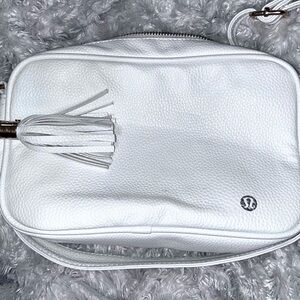 Lululemon Athletica White Pebbled Crossbody Bag